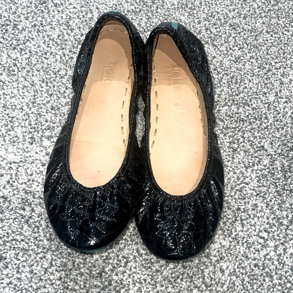 Tieks Obsidian Black Flat